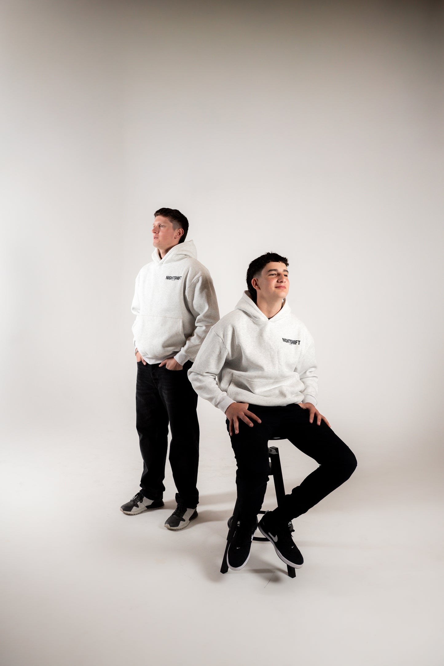 Grey oversized hoodie