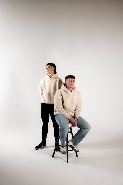 Beige oversized hoodie