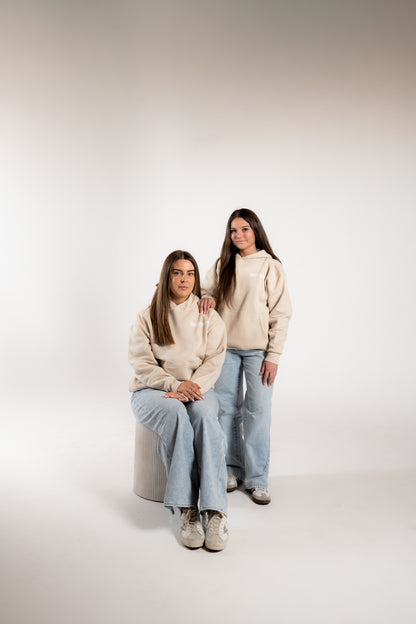 Beige oversized hoodie