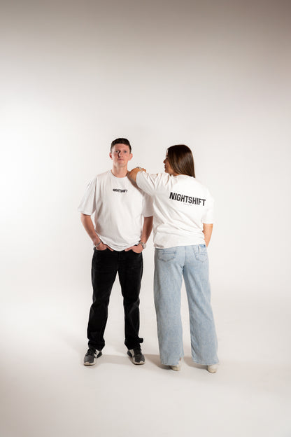White oversized Tee